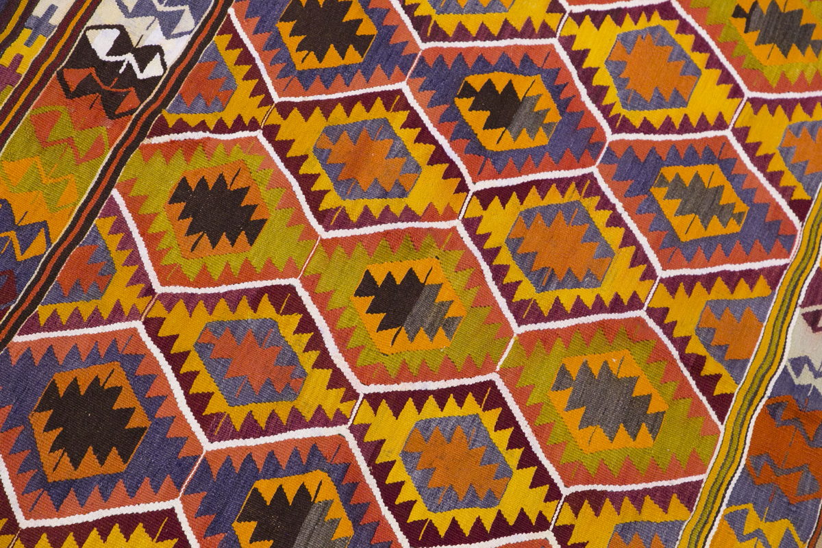 Vintage Turkish Rug, 5.2 x 5.4 ft, 158 x 164 cm