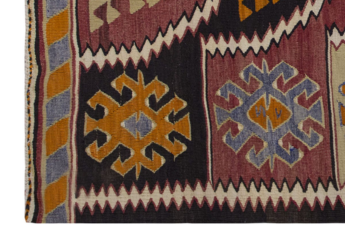Vintage Turkish Rug, 5.3 x 3.5 ft Rug, 161 x 106 cm