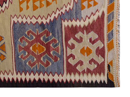 Vintage Turkish Rug, 5.3 x 3.5 ft Rug, 161 x 106 cm