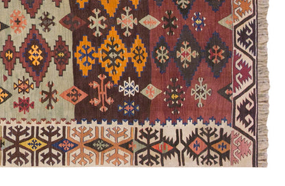 Vintage Turkish Rug, 5.3 x 6 ft, 162 x 185 cm