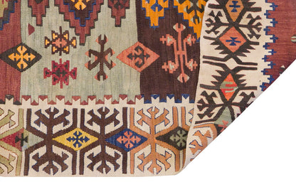 Vintage Turkish Rug, 5.3 x 6 ft, 162 x 185 cm