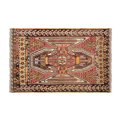 Vintage Turkish Rug, 5.4 x 7.4 ft Rug, 163 x 226 cm