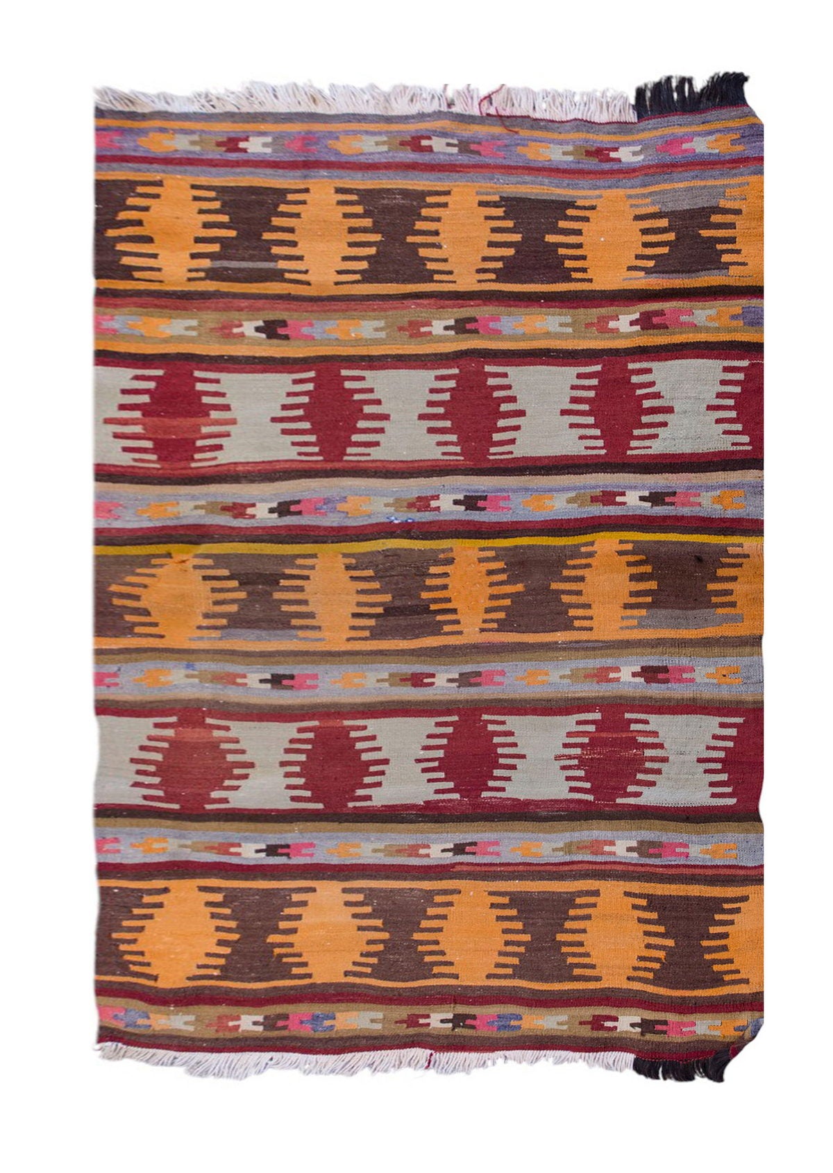Vintage Turkish Rug, 5.8 x 4 ft Rug, 173 x 123 cm
