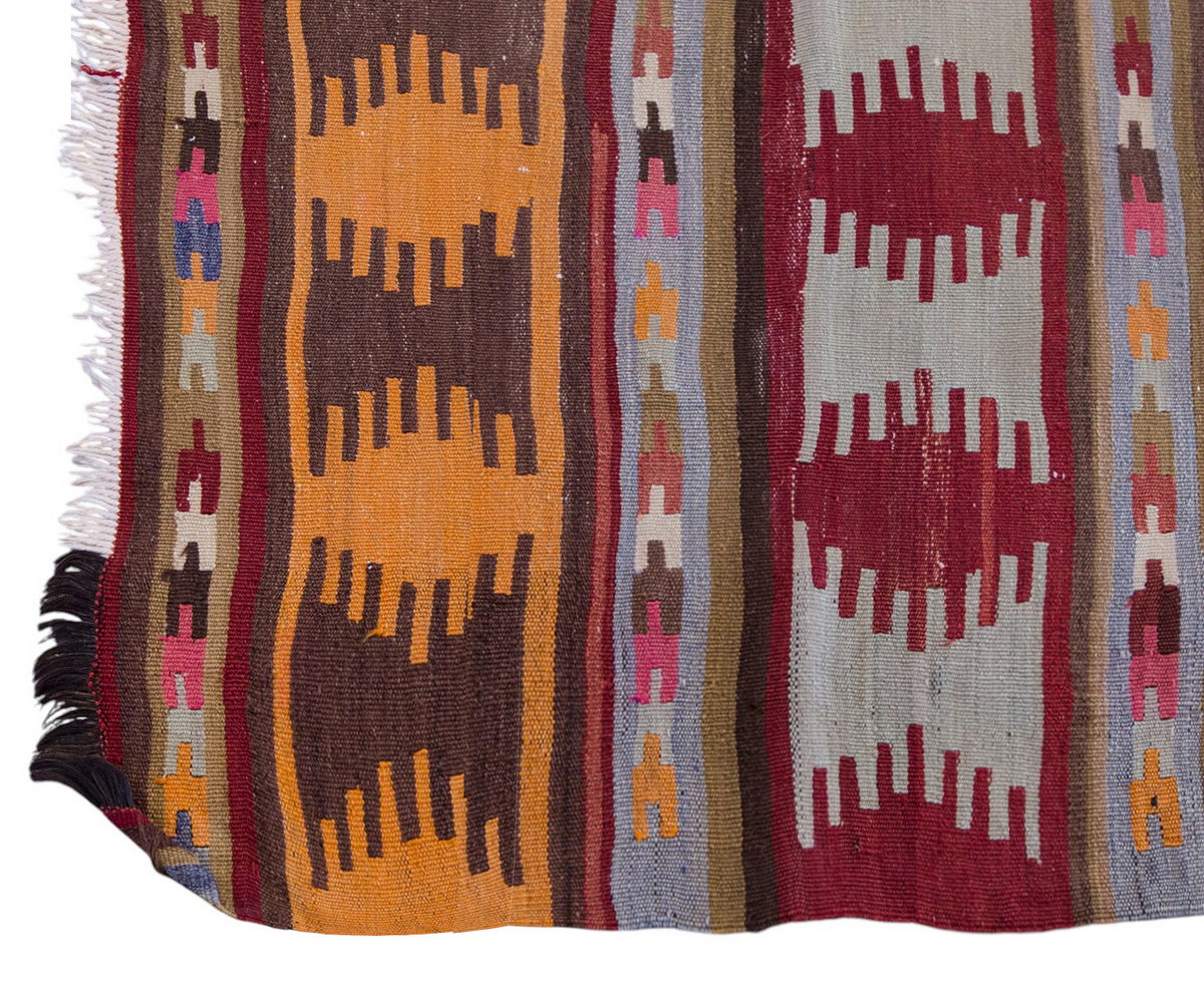 Vintage Turkish Rug, 5.8 x 4 ft Rug, 173 x 123 cm