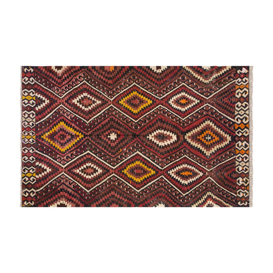 Vintage Turkish Rug, 5.8 x 9 ft, 175 x 275 cm