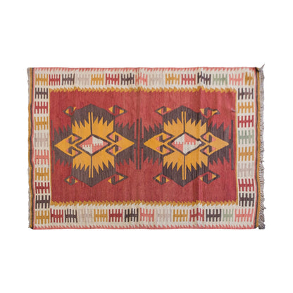 Vintage Turkish Rug, 5.9 x 3.4 ft Rug, 176 x 103 cm