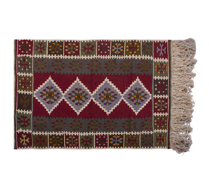 Vintage Turkish Rug, 5.9 x 3.8 ft Rug, 177 x 112 cm