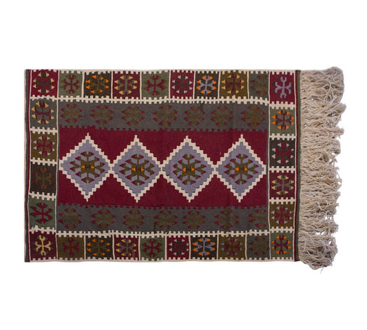 Vintage Turkish Rug, 5.9 x 3.8 ft Rug, 177 x 112 cm