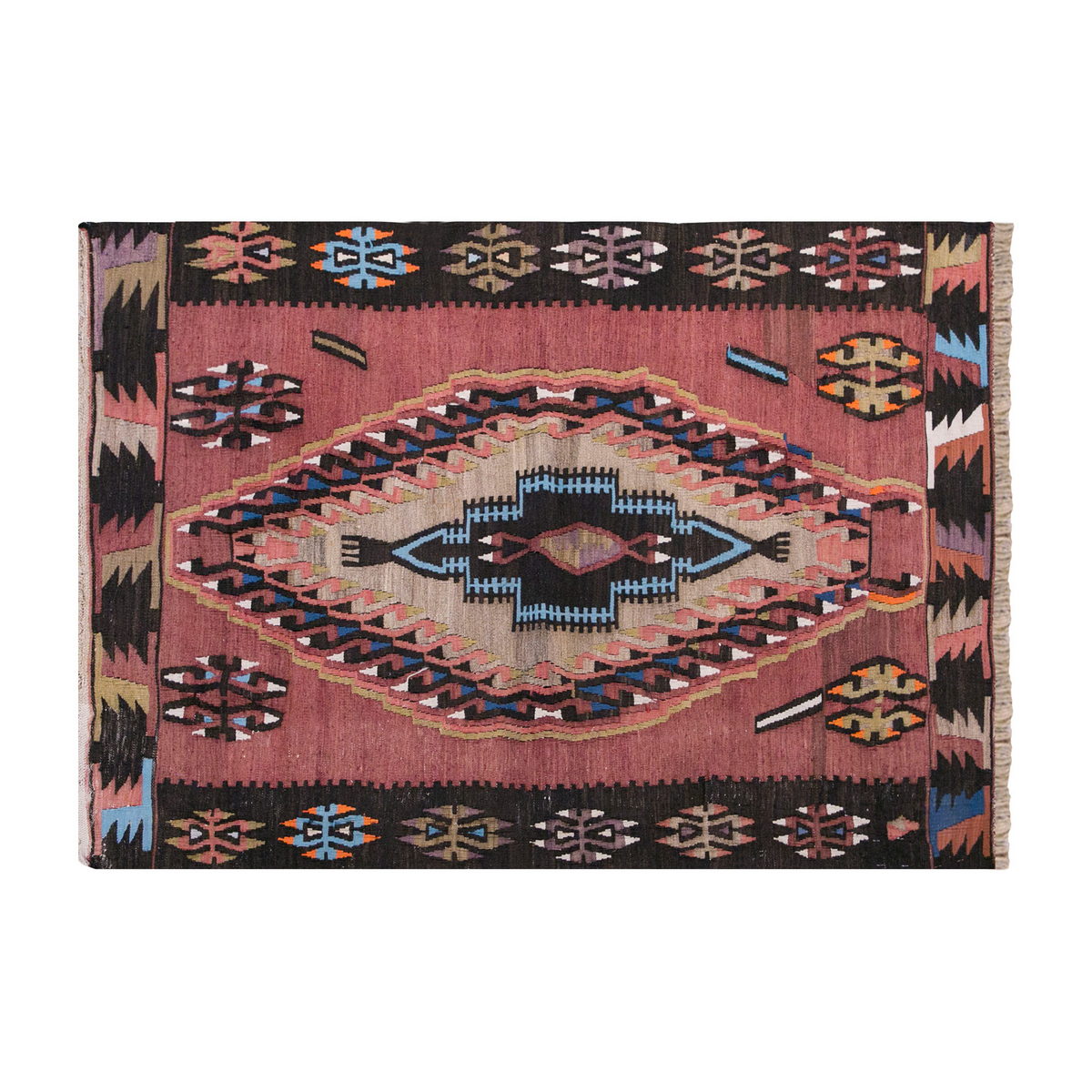 Vintage Turkish Rug, 5 x 3.6 ft, 154 x 107 cm