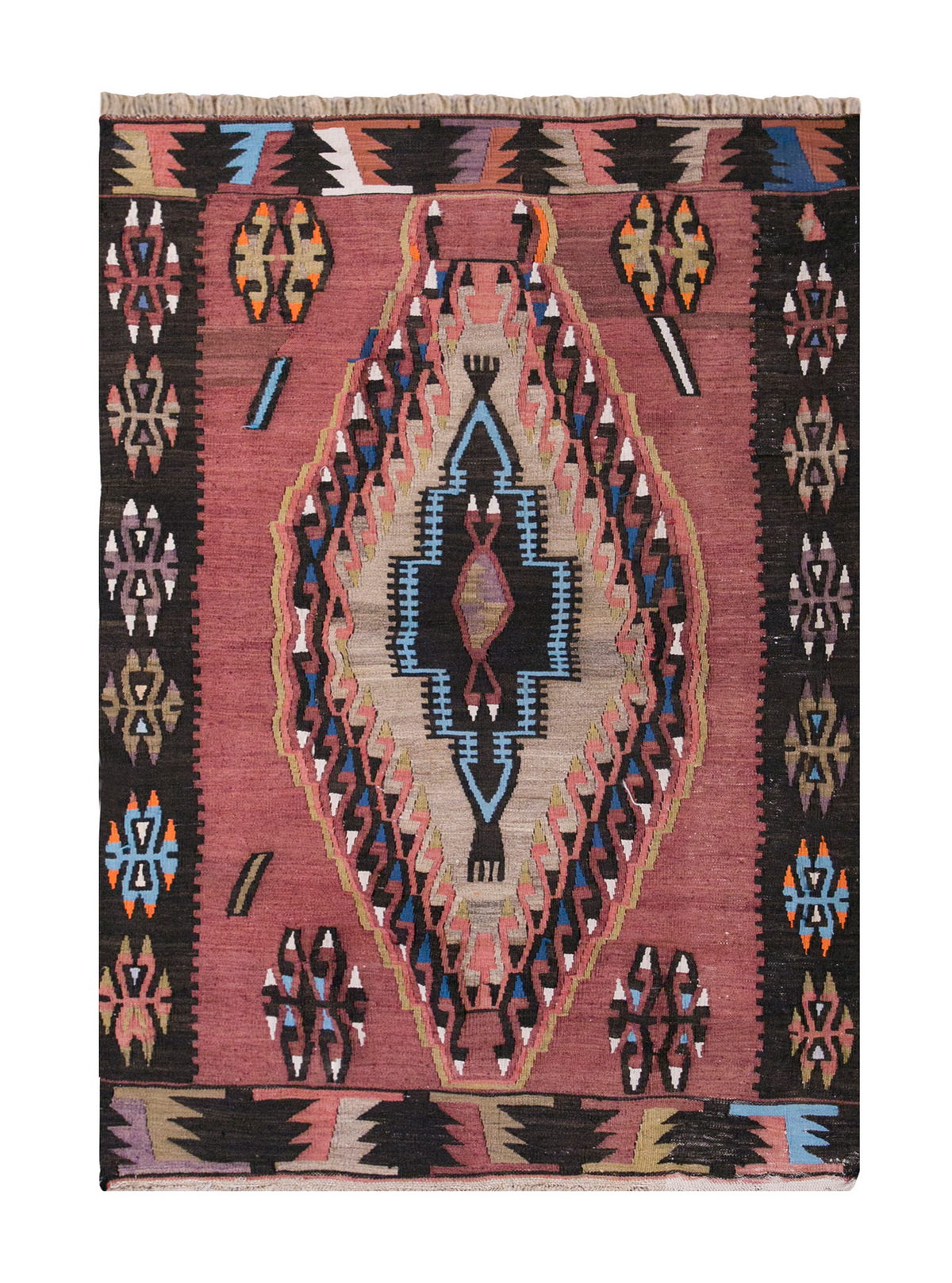 Vintage Turkish Rug, 5 x 3.6 ft, 154 x 107 cm