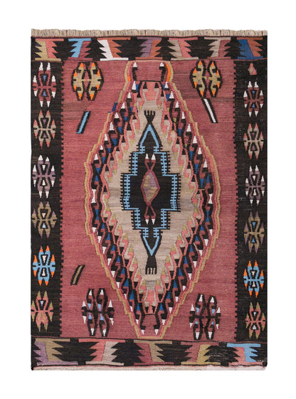 Vintage Turkish Rug, 5 x 3.6 ft, 154 x 107 cm