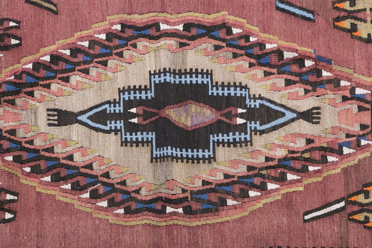 Vintage Turkish Rug, 5 x 3.6 ft, 154 x 107 cm
