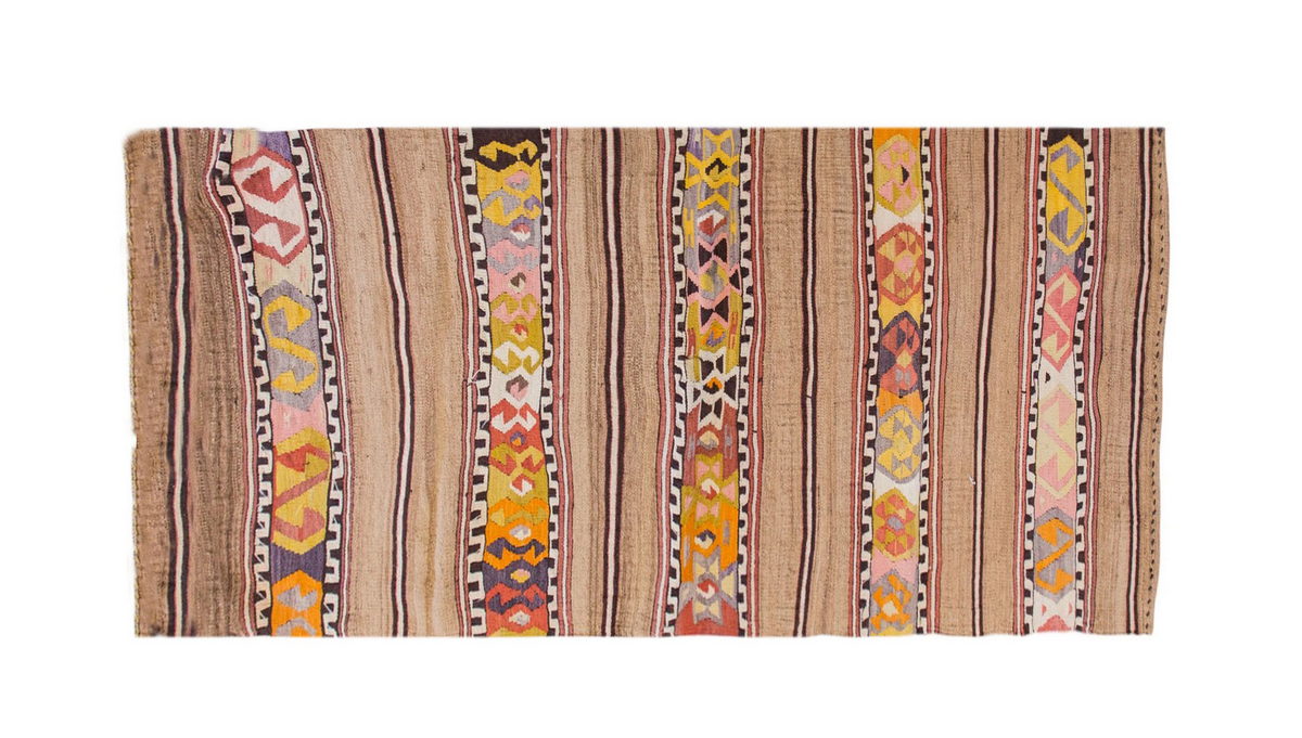 Vintage Turkish Rug, 6.3 x 3 ft Rug, 192 x 92 cm