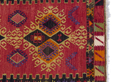 Vintage Turkish Rug, 6.5 x 3.5 ft, 196 x 106 cm