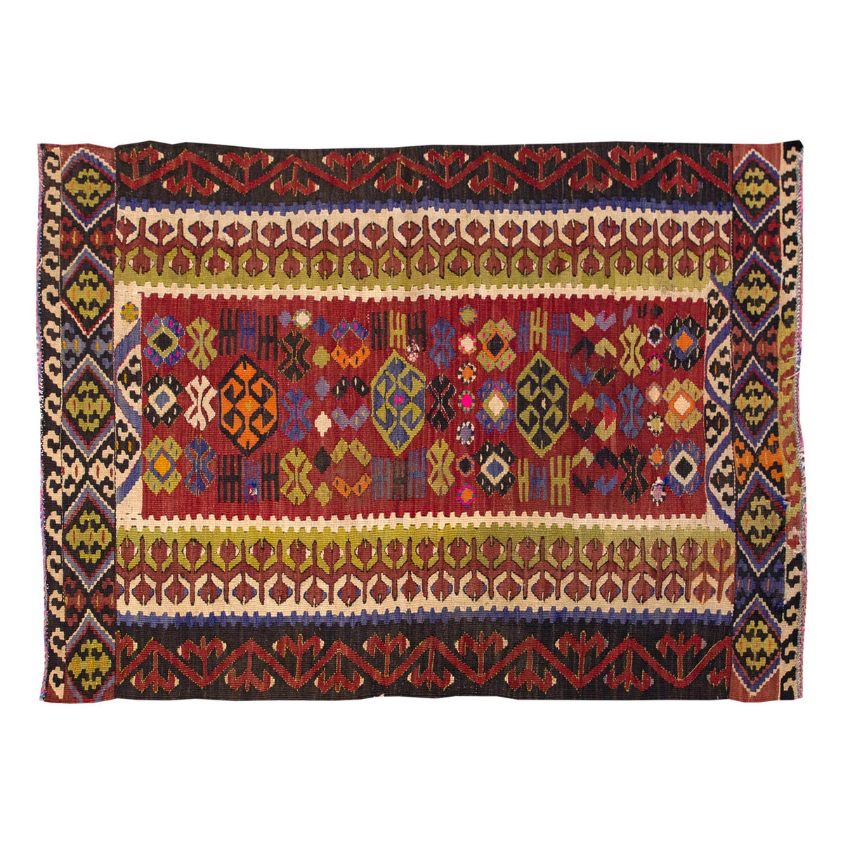 Vintage Turkish Rug, 66 x 120 cm, 2.1 x 3.11 ft
