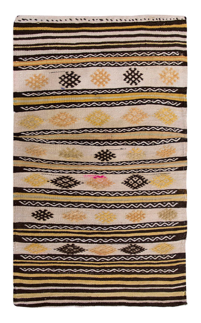 Vintage Turkish Rug, 72 x 112 cm, 2.4 x 3.8 ft