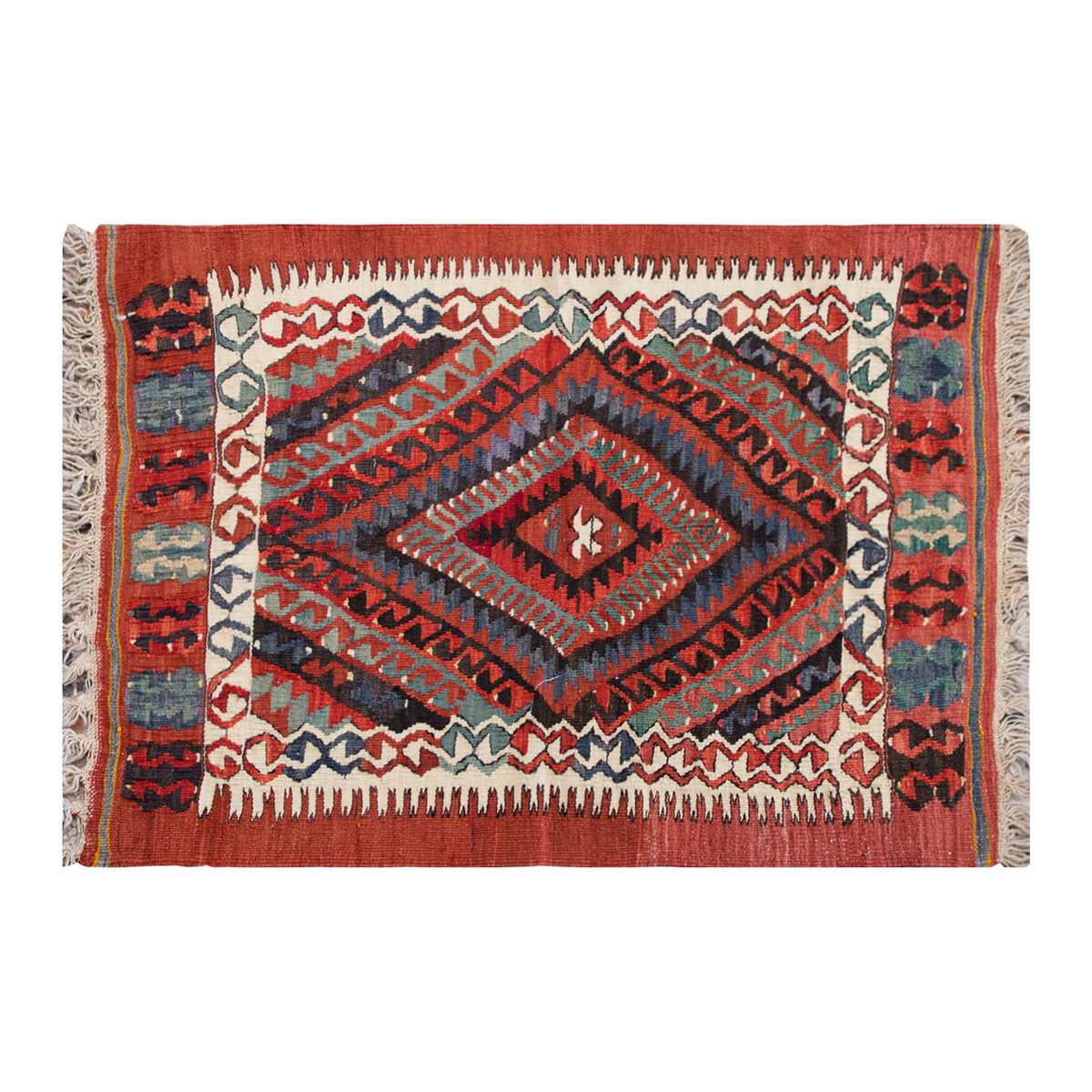 Vintage Turkish Rug, 74 x 97 cm, 2.5 x 3.2 ft