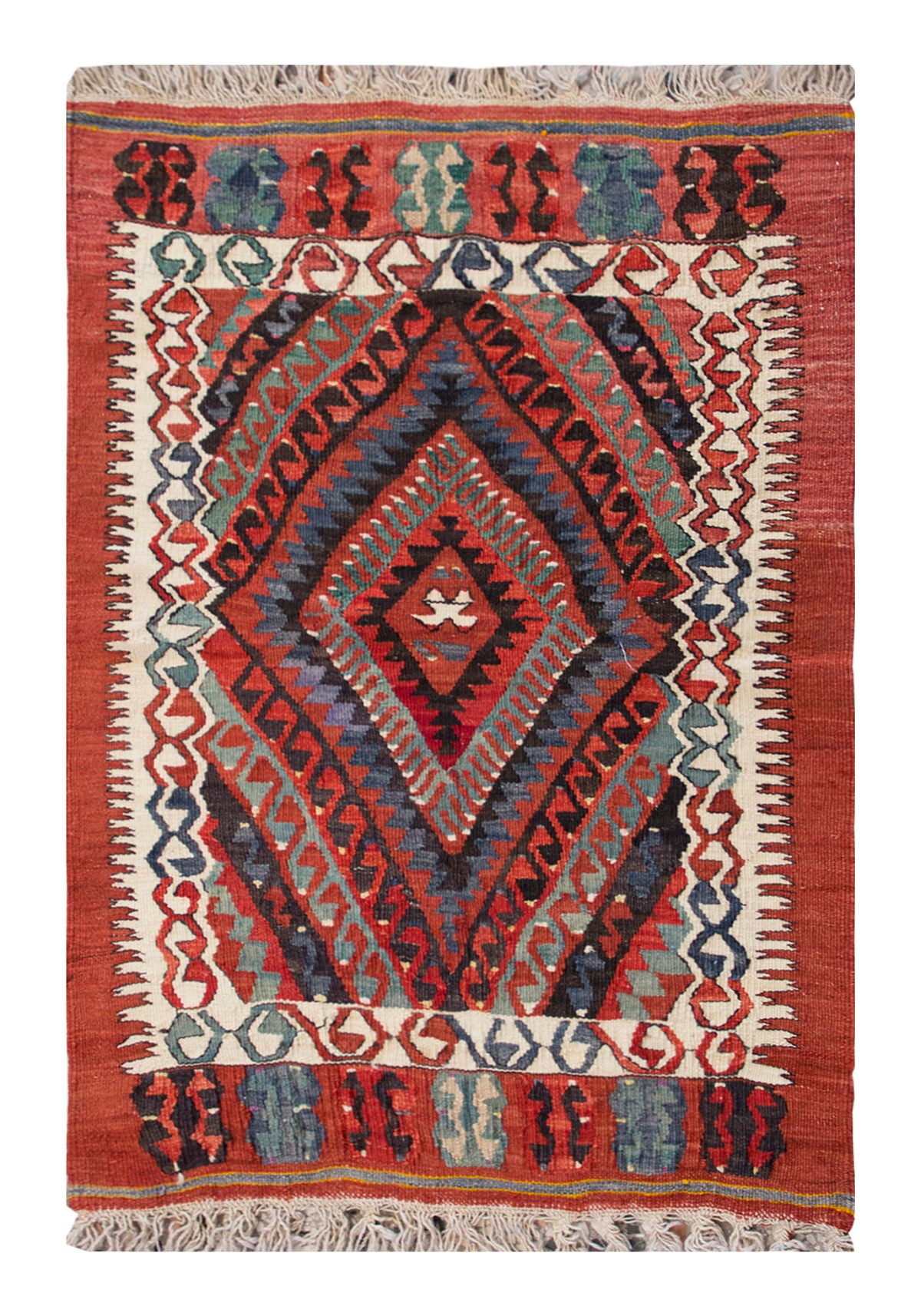 Vintage Turkish Rug, 74 x 97 cm, 2.5 x 3.2 ft