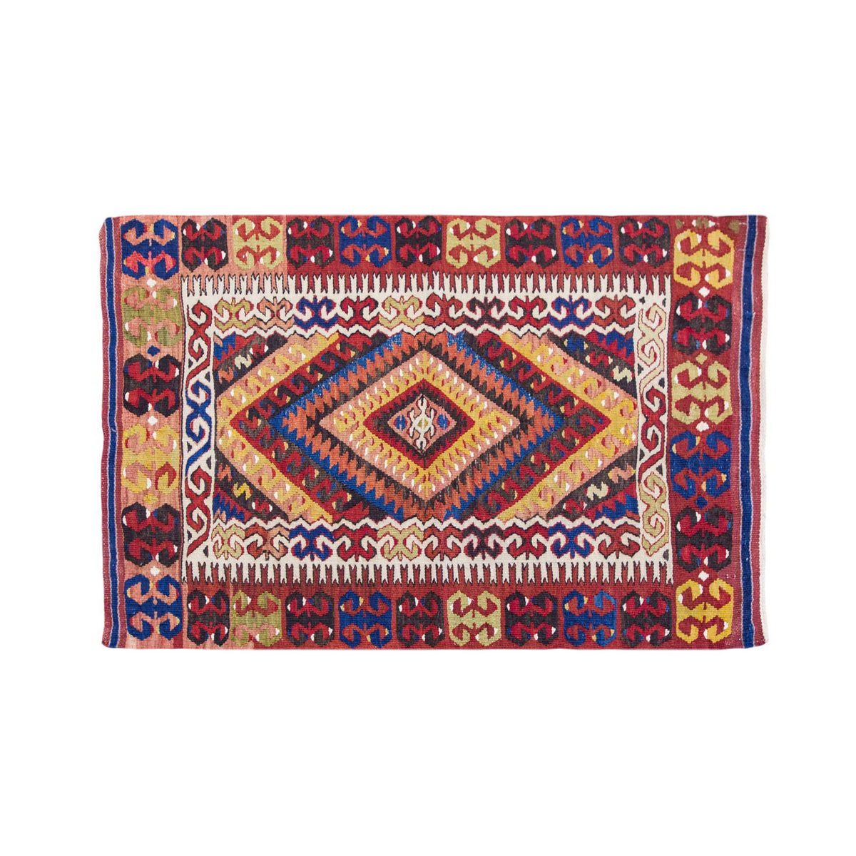 Vintage Turkish Rug, 75 x 109 cm 2.5 x 3.6 ft