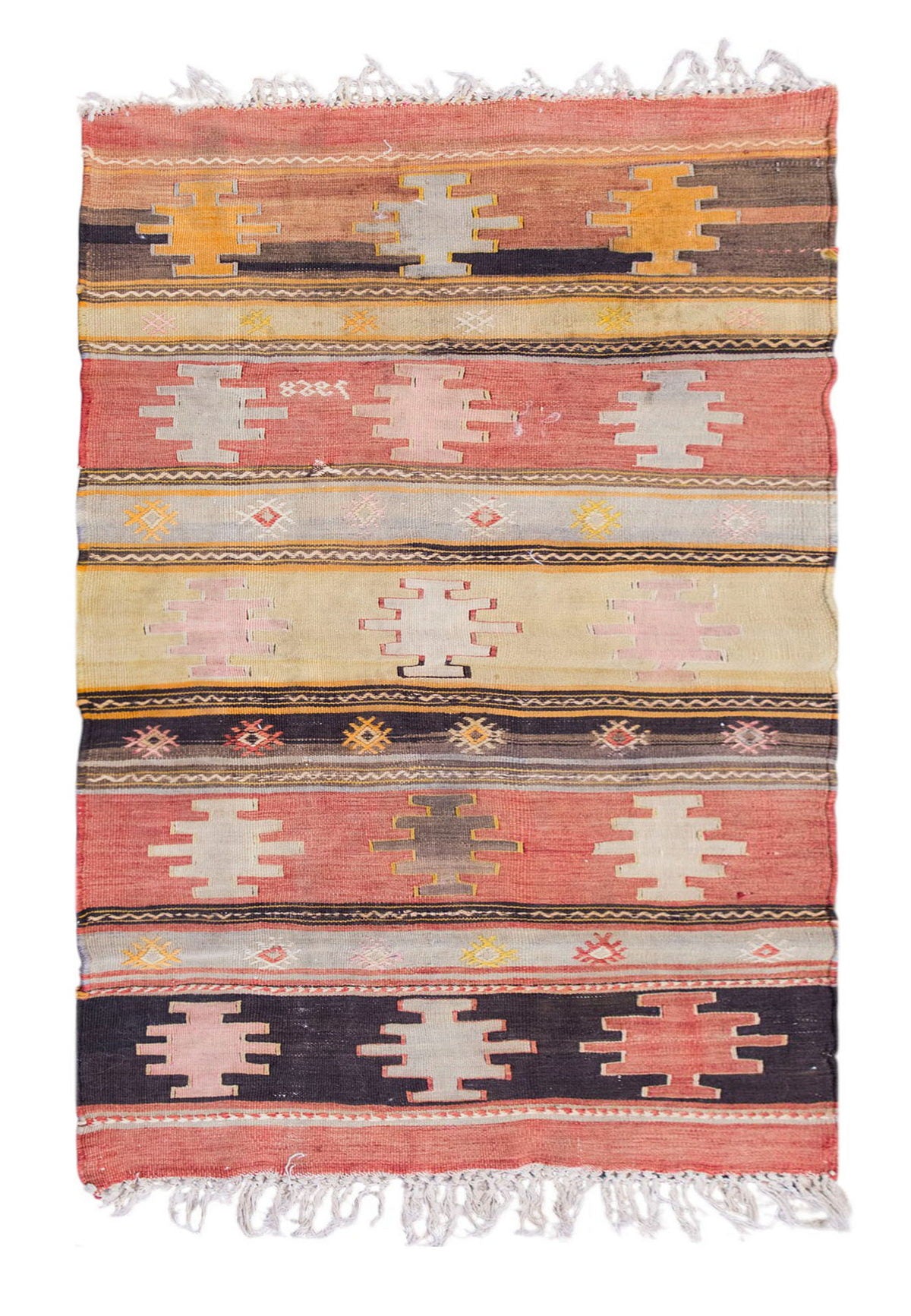 Vintage Turkish Rug, 80 x 130 cm 2.7 x 4.3 ft