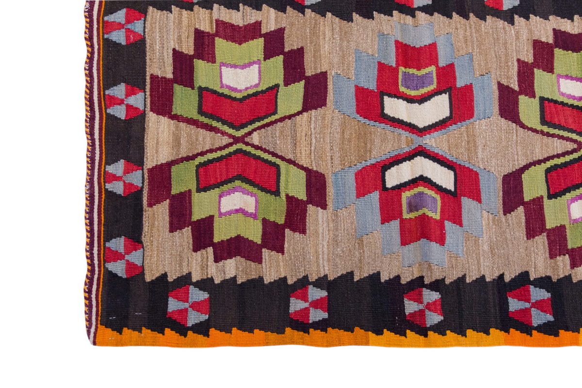 Vintage Turkish Rug, 82 x 128 cm 2.8 x 4.2 ft
