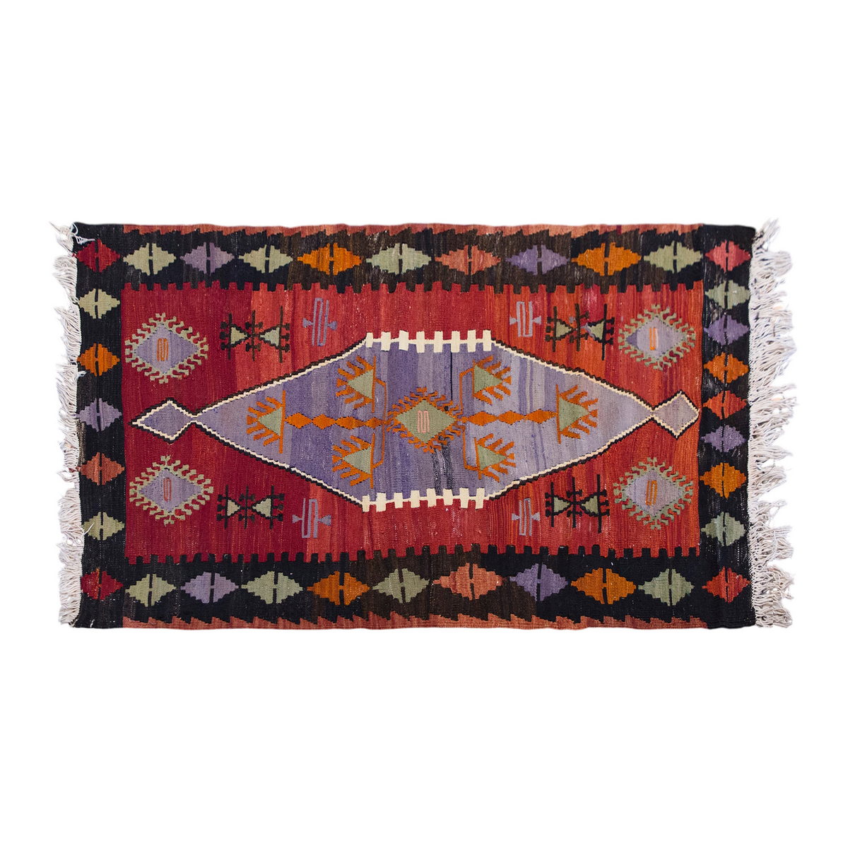 Vintage Turkish Rug, 82 x 143 cm, 2.8 x 4.8 ft
