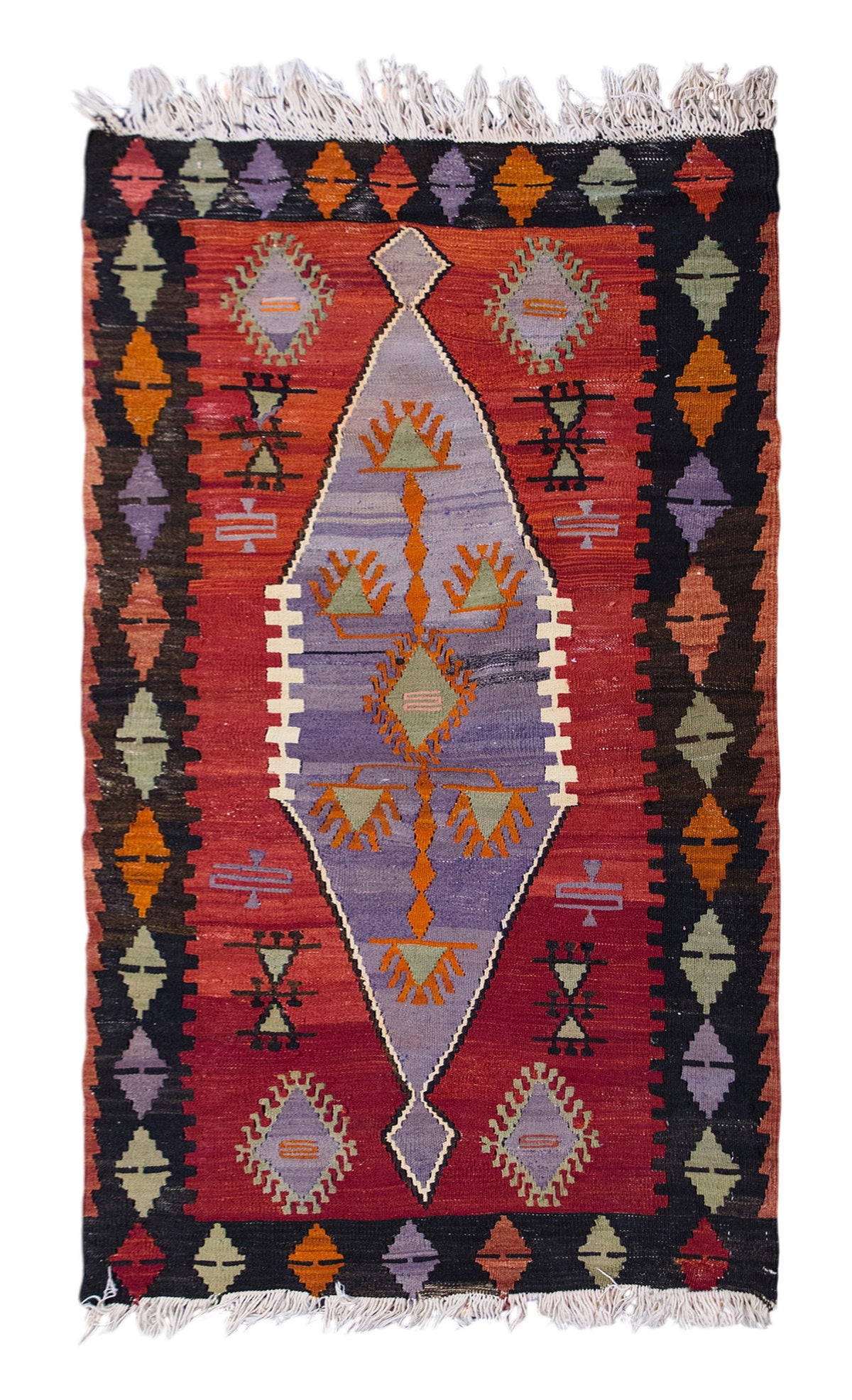 Vintage Turkish Rug, 82 x 143 cm, 2.8 x 4.8 ft