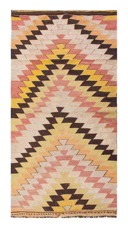 Vintage Turkish Rug, 82 x 185 cm, 2.8 x 6 ft