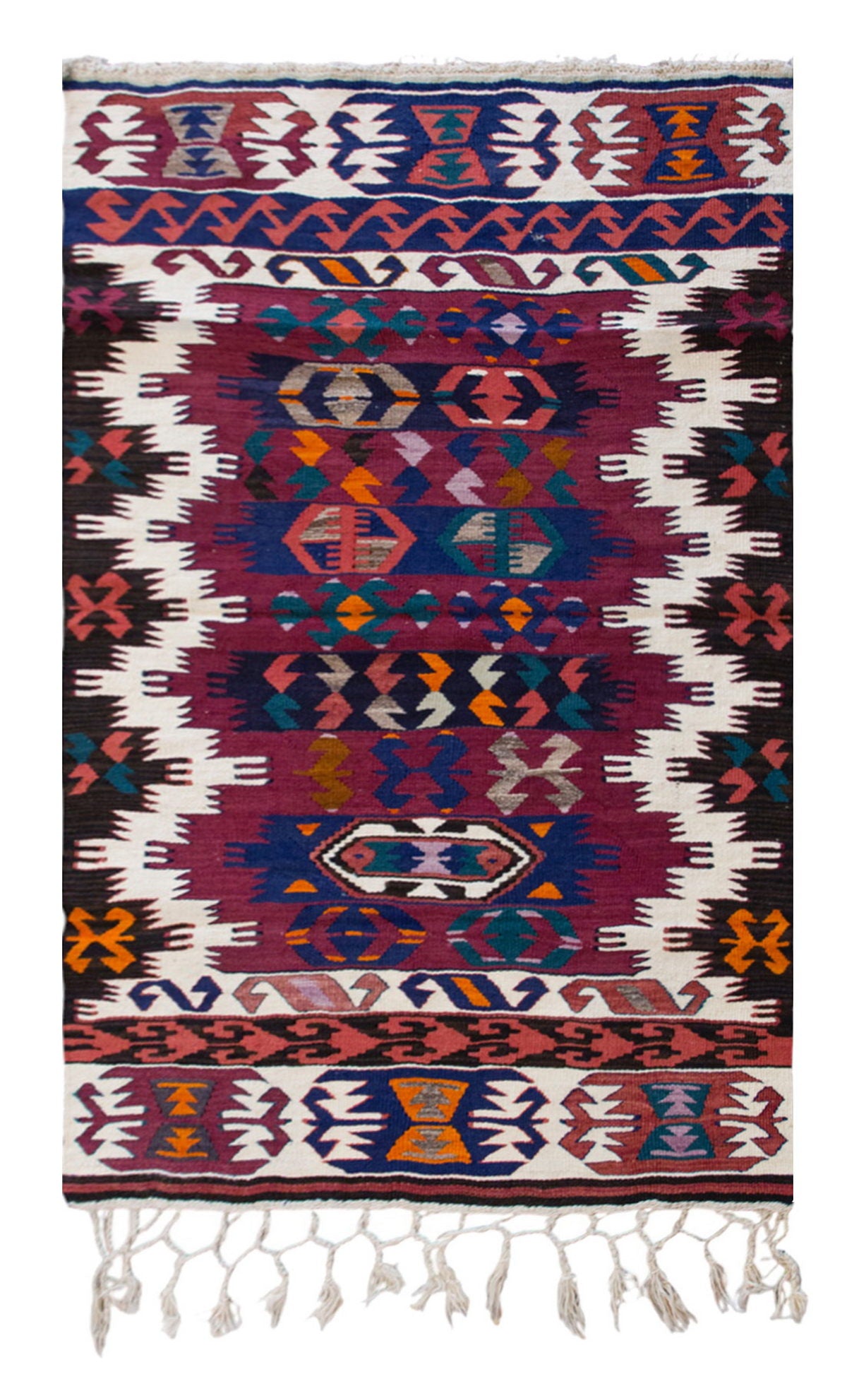 Vintage Turkish Rug, 84 x 131 cm, 2.9 x 4.3 ft