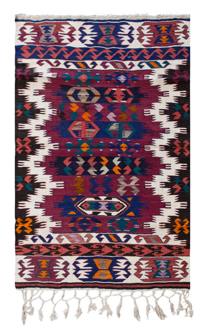 Vintage Turkish Rug, 84 x 131 cm, 2.9 x 4.3 ft