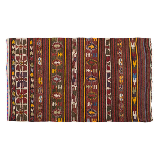 Vintage Turkish Rug, 85 x 124 cm, 2.9 x 4 ft