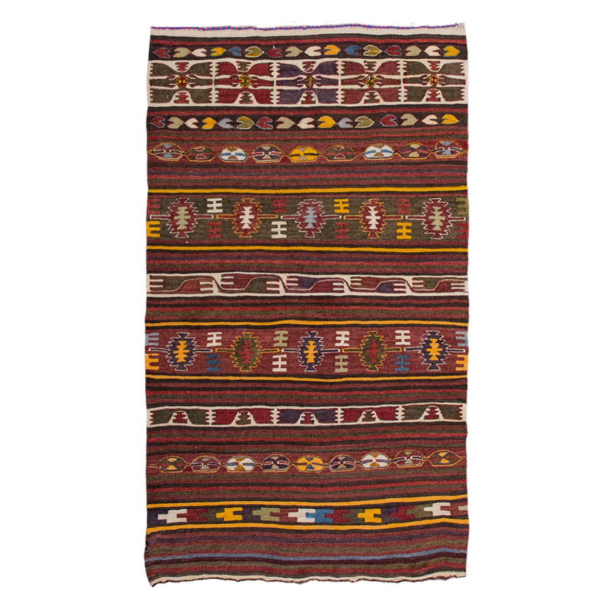 Vintage Turkish Rug, 85 x 124 cm, 2.9 x 4 ft
