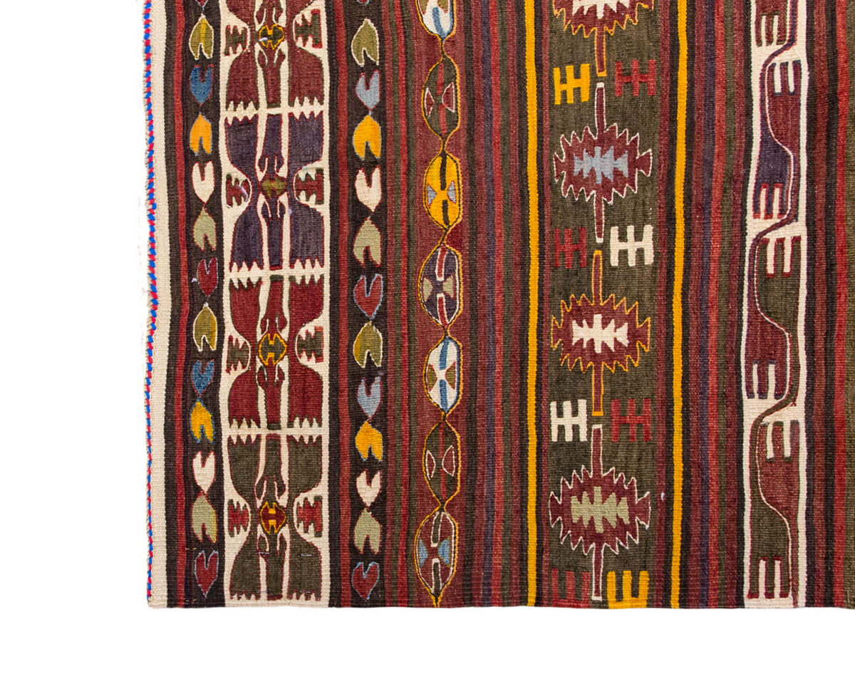 Vintage Turkish Rug, 85 x 124 cm, 2.9 x 4 ft