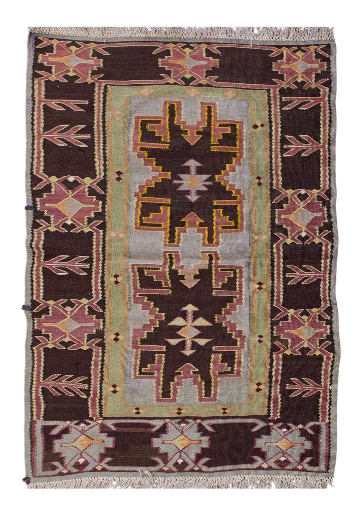 Vintage Turkish Rug, 85 x 130 cm, 2.9 x 4.3 ft