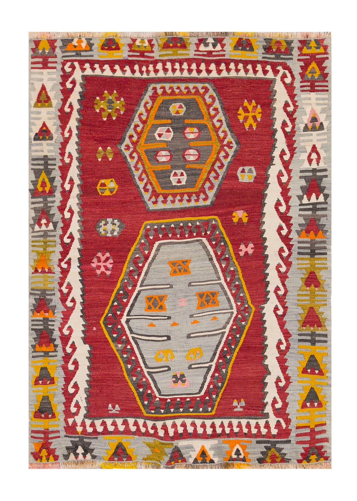 Vintage Turkish Rug, 86 x 122 cm, 2.9 x 4 ft