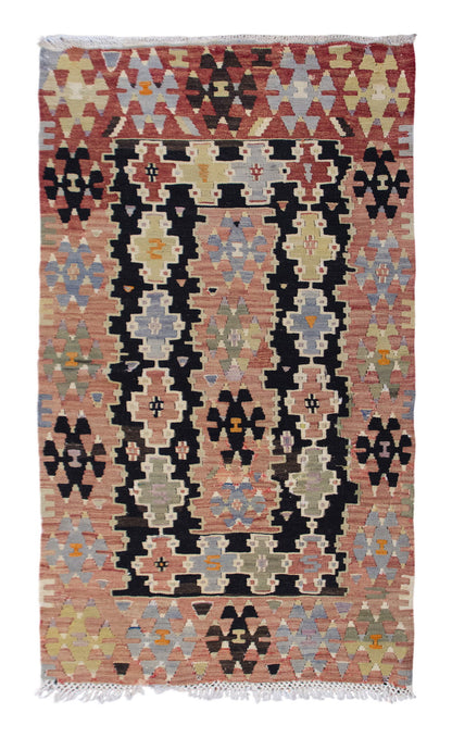 Vintage Turkish Rug, 87 x 150 cm, 2.10 x 4.11 ft