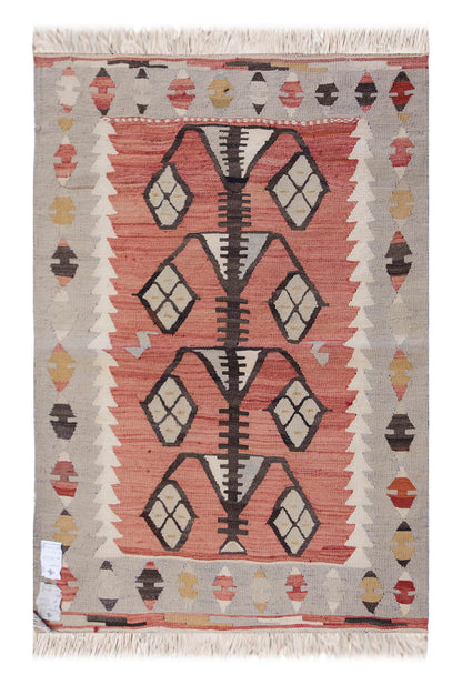 Vintage Turkish Rug, 90 x 109 cm, 2.11 x 3.6 ft