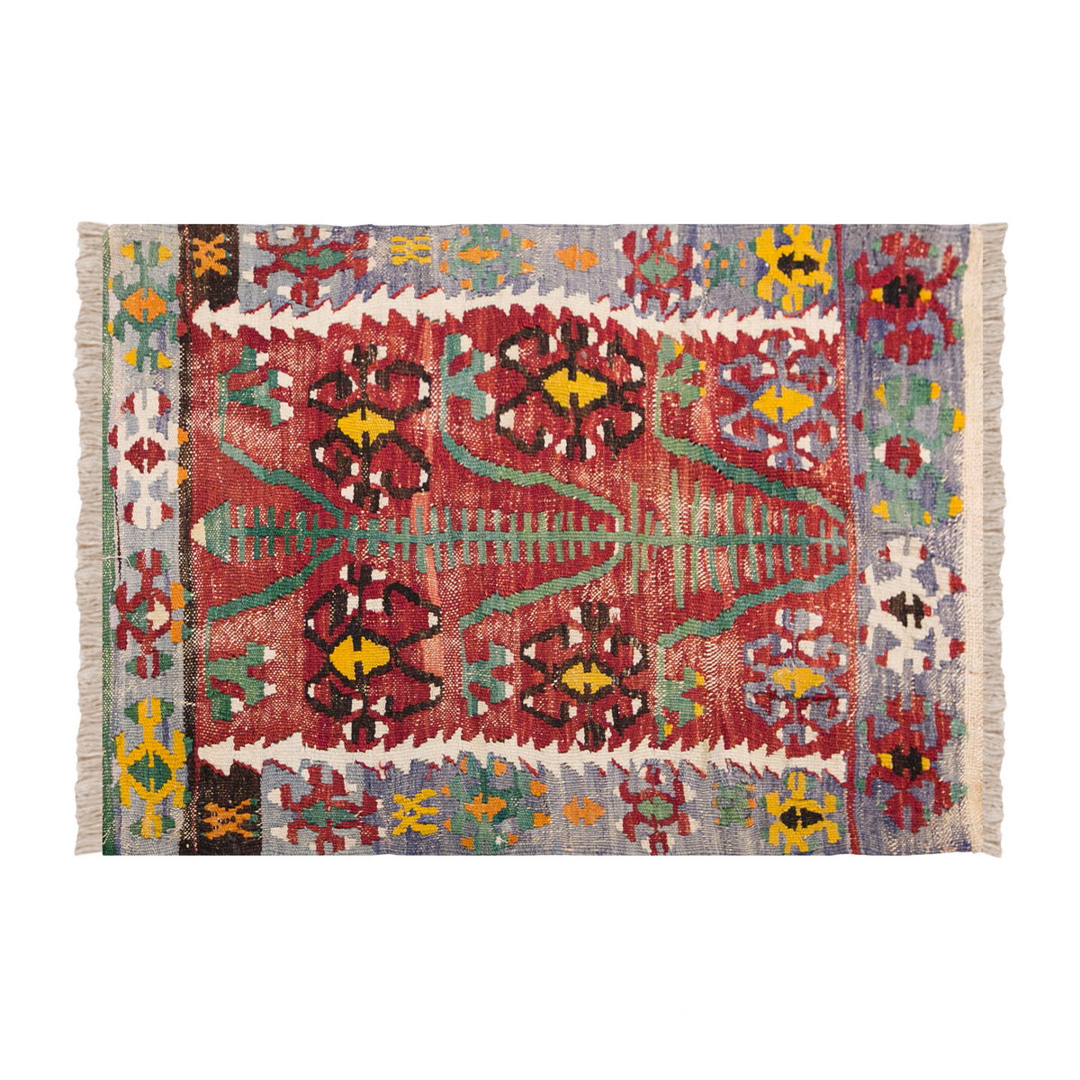 Vintage Turkish Rug, 90 x 126 cm 2.11 x 4.1 ft