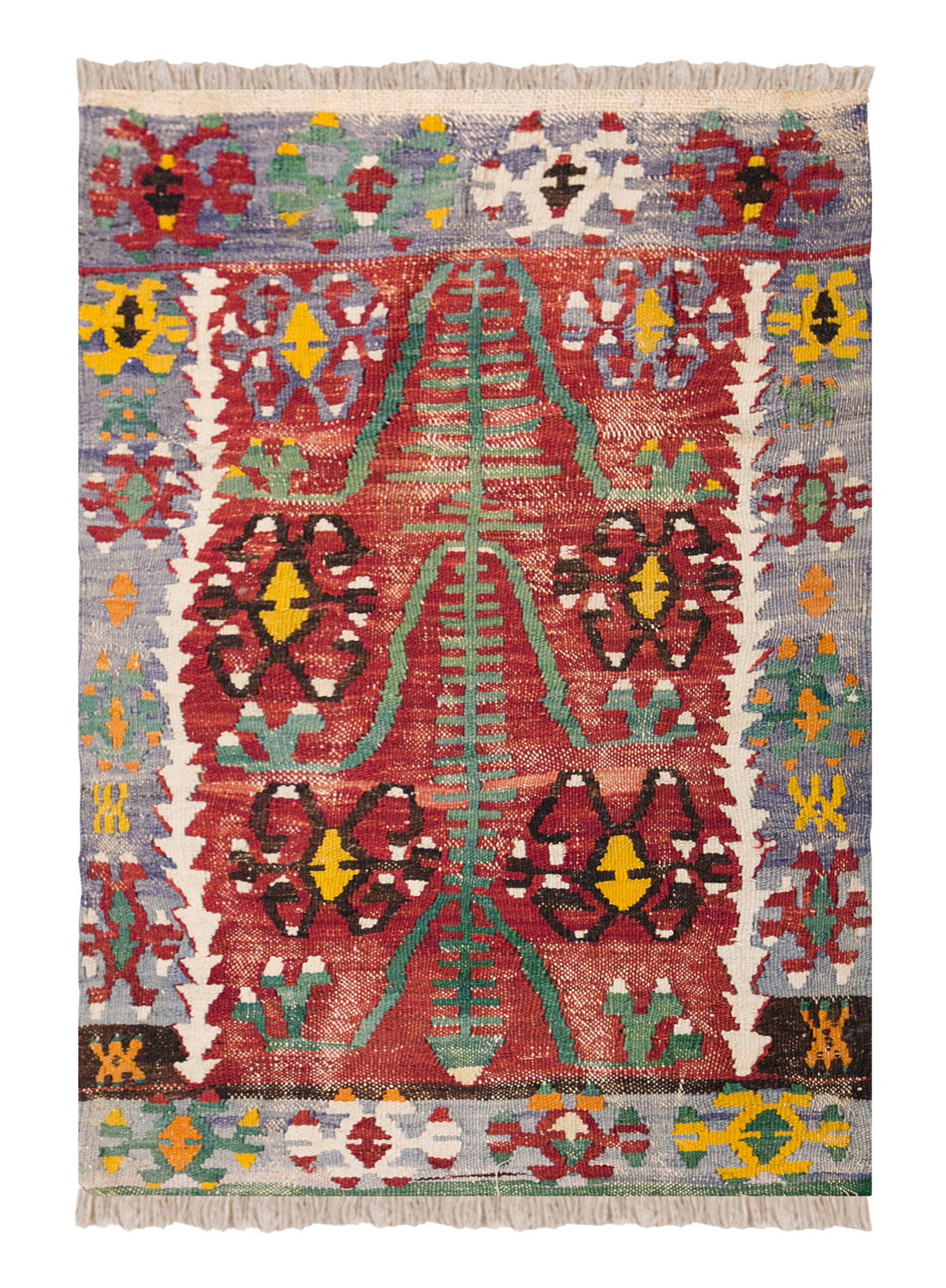 Vintage Turkish Rug, 90 x 126 cm 2.11 x 4.1 ft