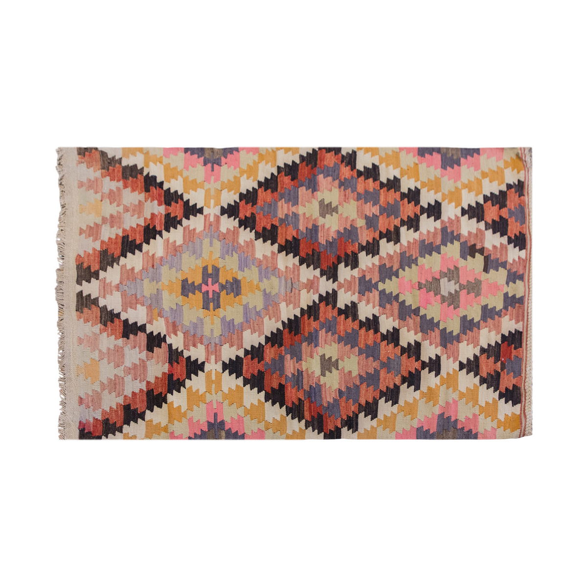 Vintage Turkish Rug, 90 x 127 cm, 2.11 x 4.2 ft