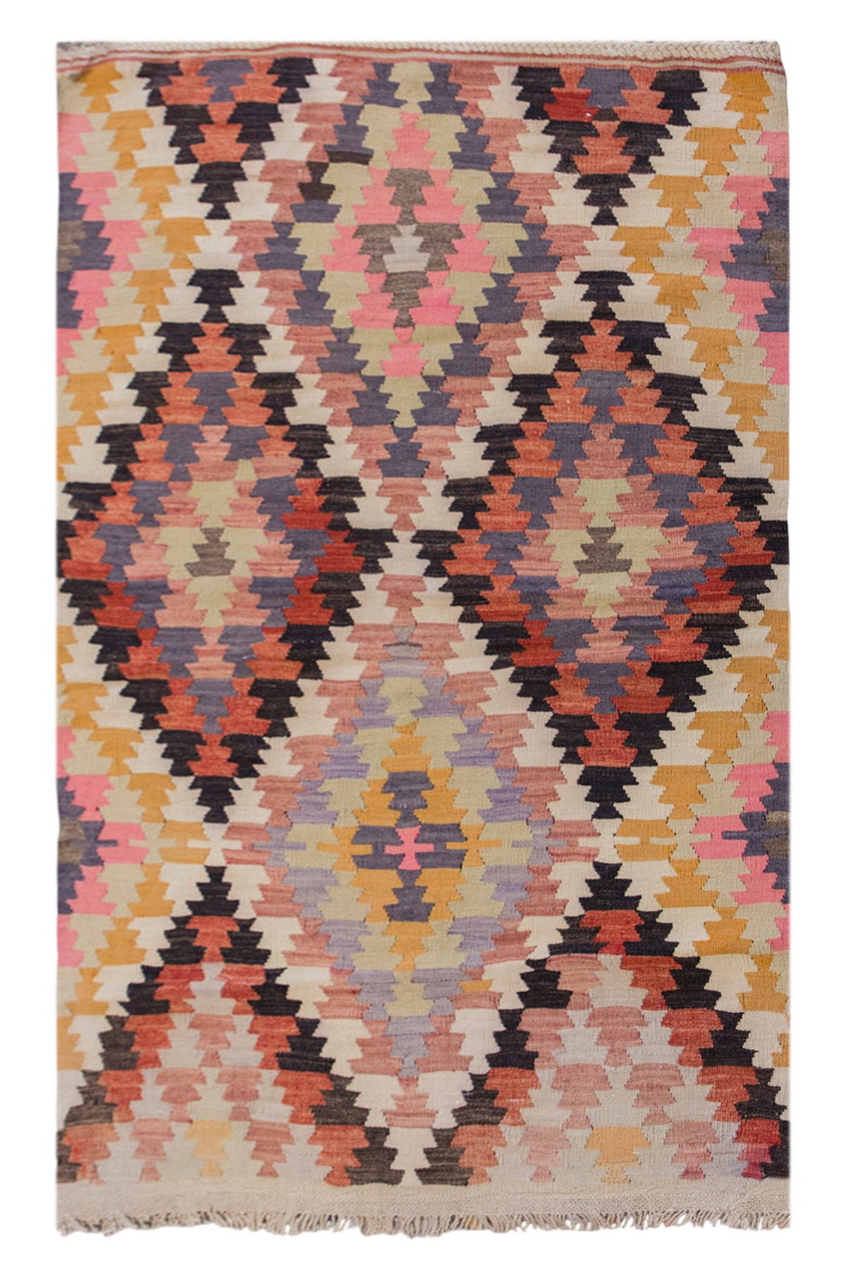 Vintage Turkish Rug, 90 x 127 cm, 2.11 x 4.2 ft