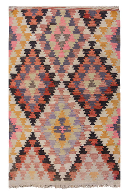 Vintage Turkish Rug, 90 x 127 cm, 2.11 x 4.2 ft