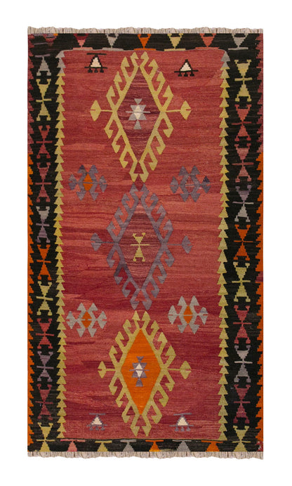 Vintage Turkish Rug, 90 x 157 cm, 2.11 x 5.1 ft