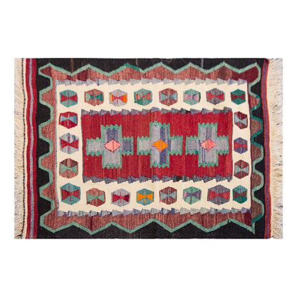 Vintage Turkish Rug, 92 x 120 cm, 3.02 x 3.11 ft