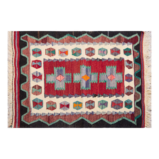 Vintage Turkish Rug, 92 x 120 cm, 3.02 x 3.11 ft