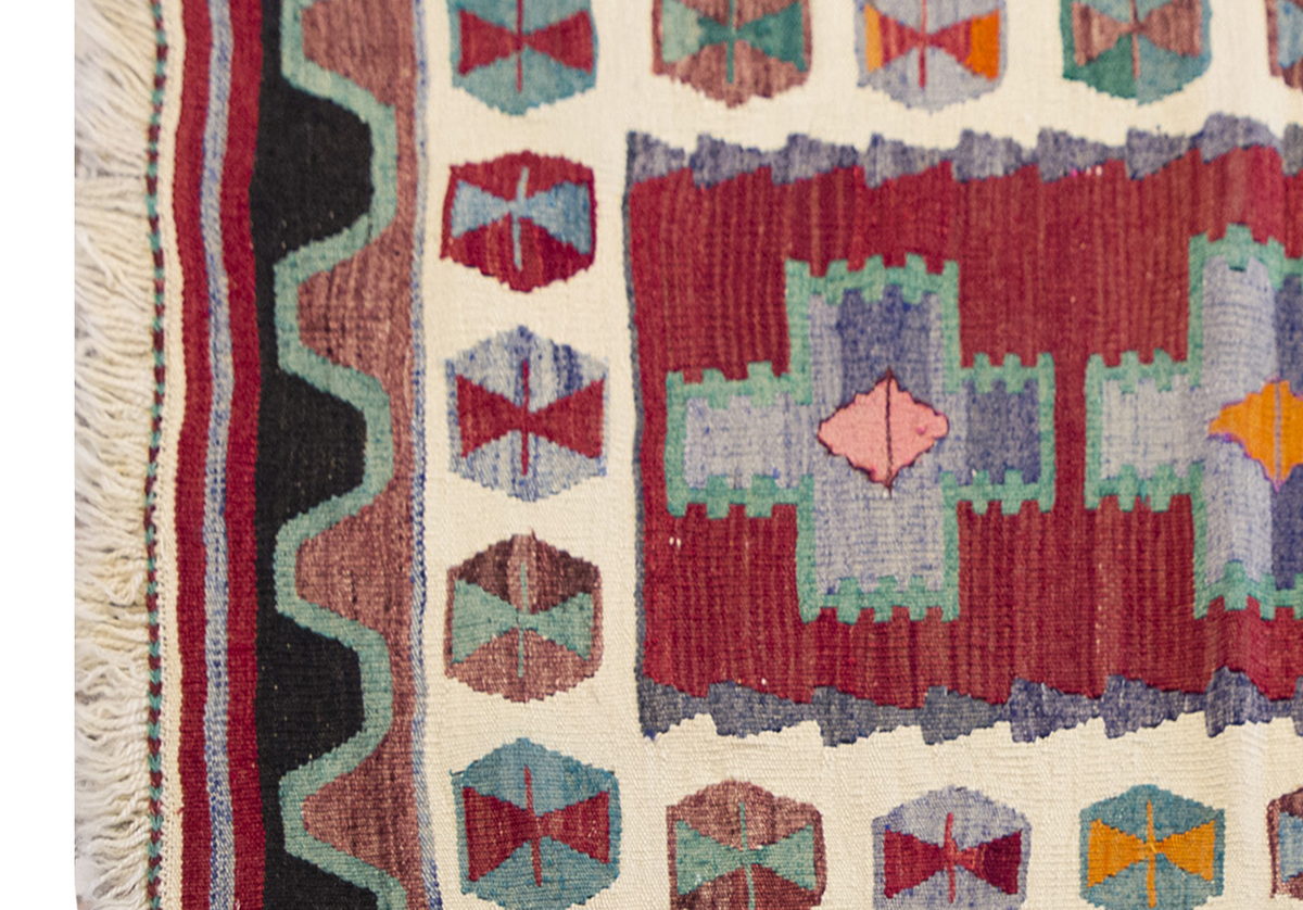 Vintage Turkish Rug, 92 x 120 cm, 3.02 x 3.11 ft
