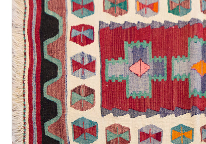 Vintage Turkish Rug, 92 x 120 cm, 3.02 x 3.11 ft