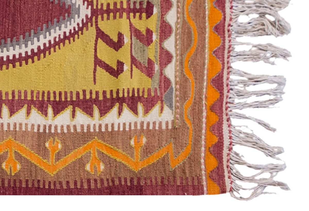 Vintage Turkish Rug, 92 x 130 cm, 3 x 4.3 ft