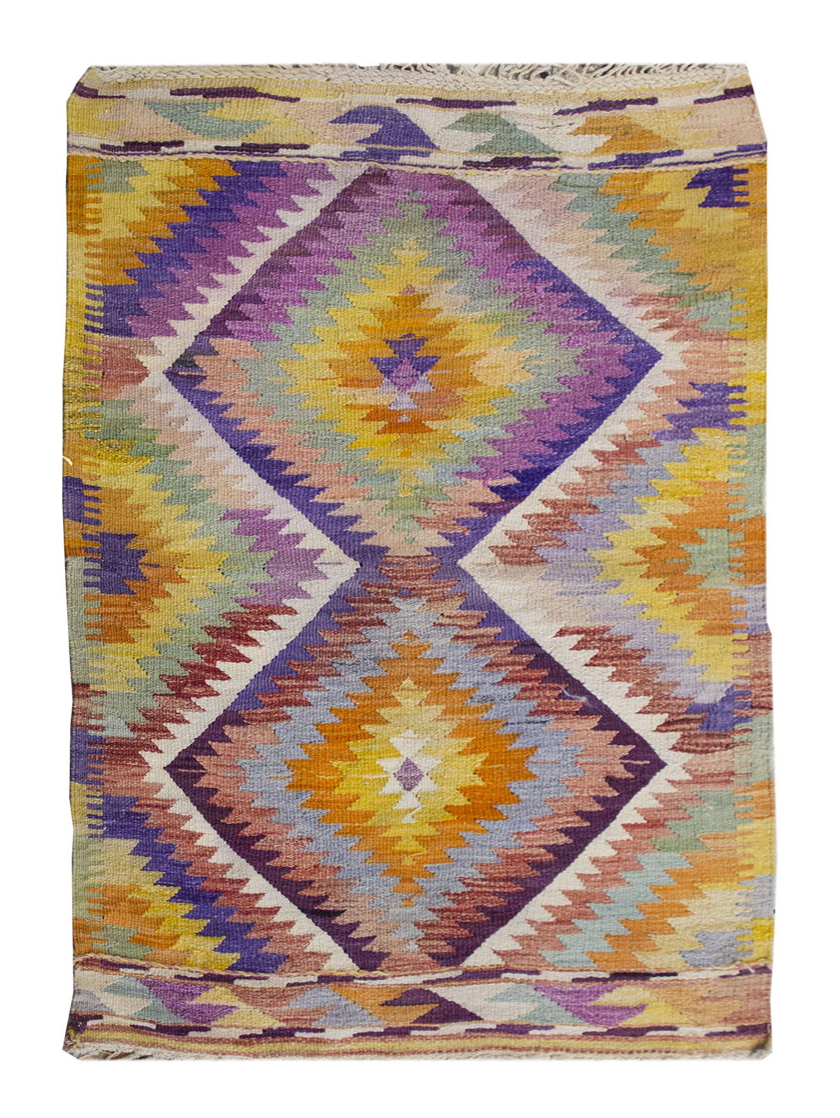 Vintage Turkish Rug, 92 x 131 cm, 3 x 4.3 ft