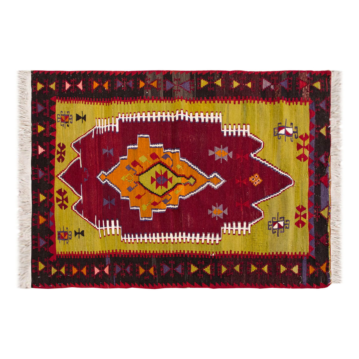 Vintage Turkish Rug, 93 x 140 cm, 3 x 4.7 ft